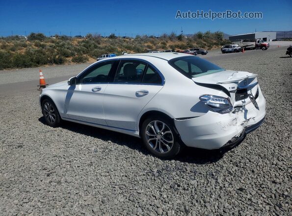 55SWF4KB8GU169188 2016 MERCEDES-BENZ C-CLASS White უკანა მარცხენა