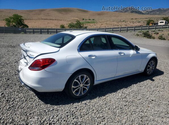 55SWF4KB8GU169188 2016 MERCEDES-BENZ C-CLASS White უკანა მარჯვენა