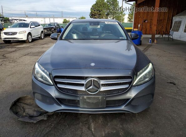 55SWF4KB8HU194691 2017 MERCEDES-BENZ C Gray Դիմացի տեսք