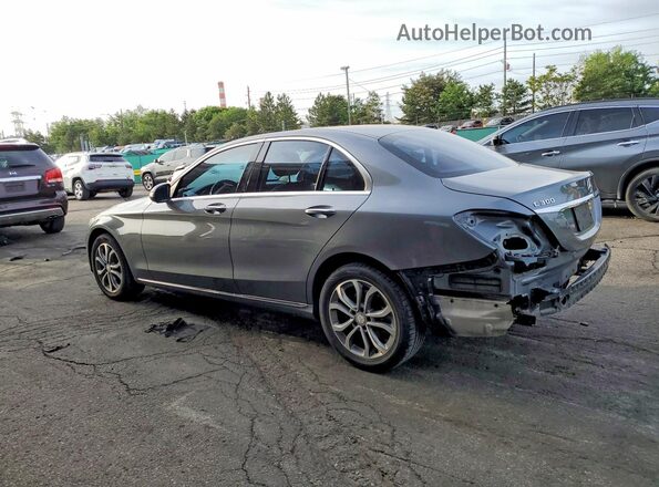 55SWF4KB8HU194691 2017 MERCEDES-BENZ C Gray Հետևի ձախ
