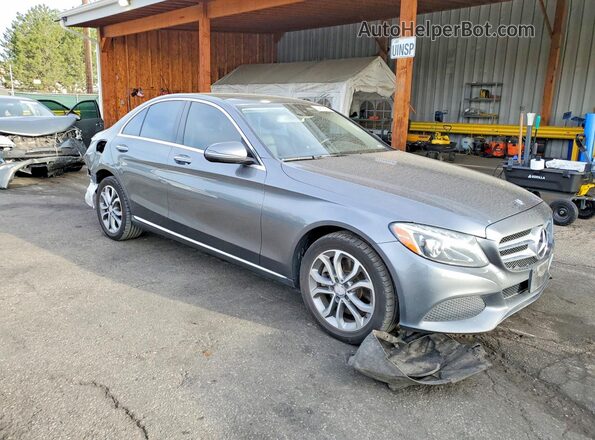 55SWF4KB8HU194691 2017 MERCEDES-BENZ C Gray Առջևի աջ