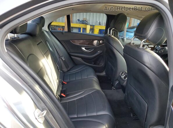 55SWF4KB8HU194691 2017 MERCEDES-BENZ C Gray Հետևի նստատեղերի տեսք