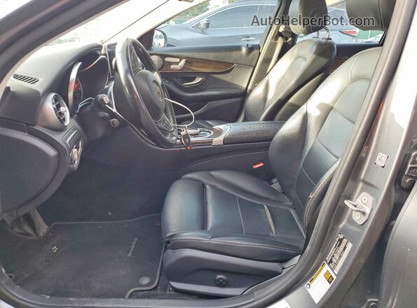 55SWF4KB8HU194691 2017 MERCEDES-BENZ C Gray Սալոնի դիմացի տեսք