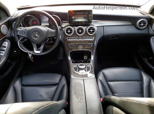 55SWF4KB8HU194691 2017 MERCEDES-BENZ C Gray Առջևի վահանակի տեսք