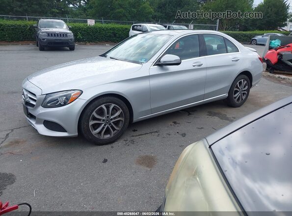 55SWF4KB8HU213840 2017 MERCEDES-BENZ C-CLASS Silver 