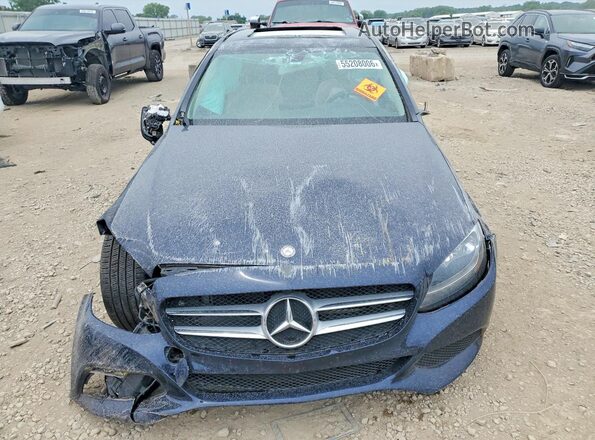 55SWF4KB8HU223915 2017 MERCEDES-BENZ C Blue Դիմացի տեսք