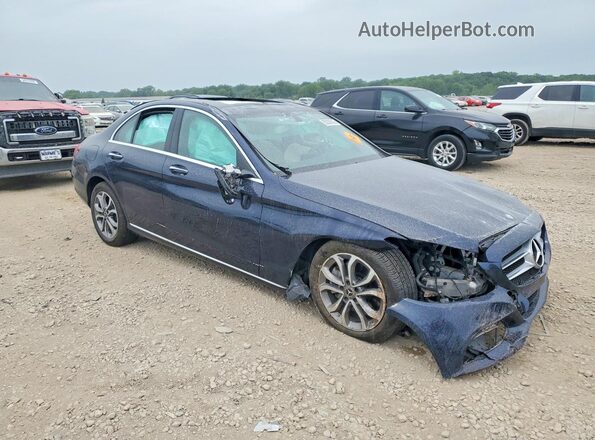 55SWF4KB8HU223915 2017 MERCEDES-BENZ C Blue Առջևի աջ