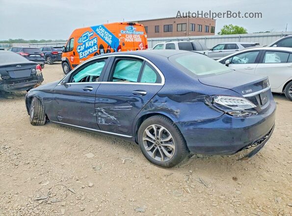 55SWF4KB8HU223915 2017 MERCEDES-BENZ C Blue Հետևի ձախ