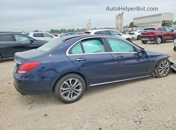 55SWF4KB8HU223915 2017 MERCEDES-BENZ C Blue Հետևի աջ