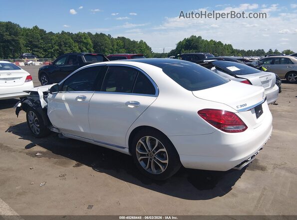 55SWF4KB8HU228063 2017 MERCEDES-BENZ C-CLASS White Rear left