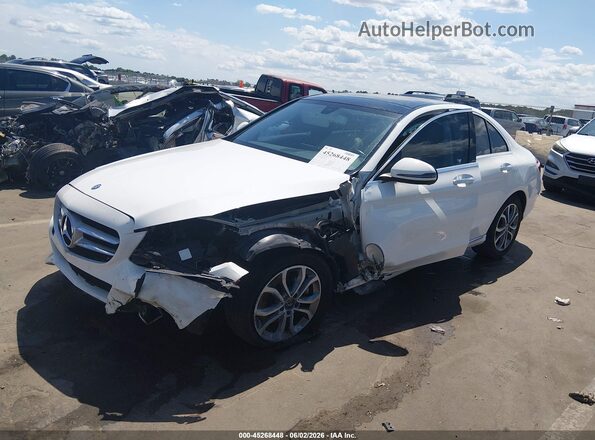 55SWF4KB8HU228063 2017 MERCEDES-BENZ C-CLASS White Front left