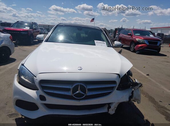 55SWF4KB8HU228063 2017 MERCEDES-BENZ C-CLASS White Instrument cluster view