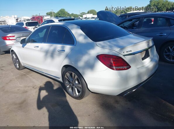 55SWF4KB8JU247220 2018 MERCEDES-BENZ C-CLASS Белый Задняя левая четверть
