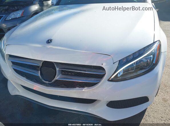 55SWF4KB8JU247220 2018 MERCEDES-BENZ C-CLASS Белый Вид спереди