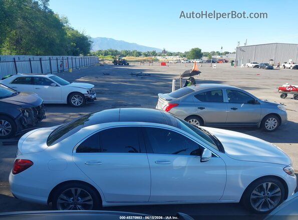55SWF4KB8JU247220 2018 MERCEDES-BENZ C-CLASS Белый Вид задней части салона