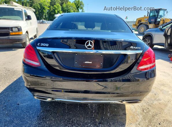 55SWF4KB8JU258069 2018 MERCEDES-BENZ C Черный Вид сзади