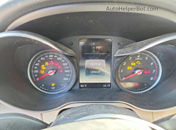 55SWF4KB8JU258069 2018 MERCEDES-BENZ C Черный Вид щитка приборов