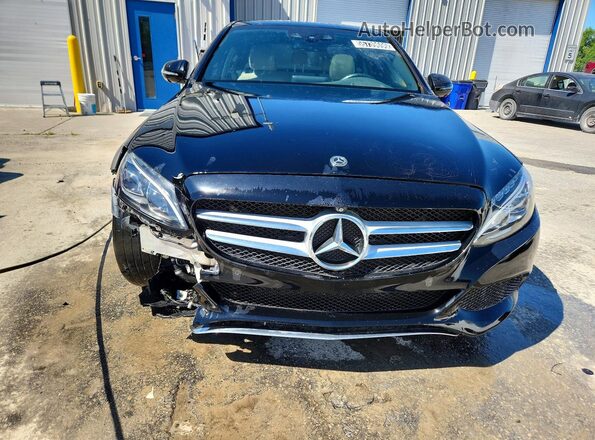 55SWF4KB8JU258069 2018 MERCEDES-BENZ C Черный Вид спереди