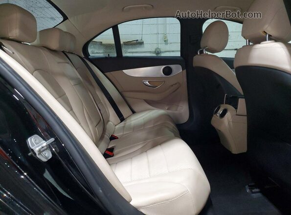 55SWF4KB9GU110540 2016 MERCEDES-BENZ C-CLASS Black უკანა სავარძლების ხედი