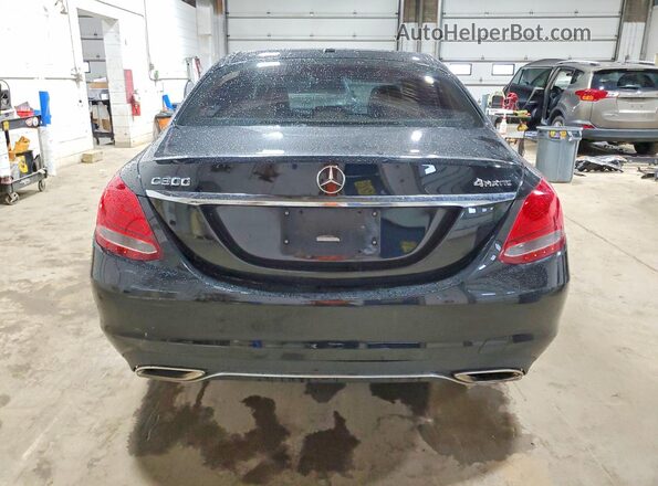 55SWF4KB9GU110540 2016 MERCEDES-BENZ C-CLASS Black უკანა ხედი