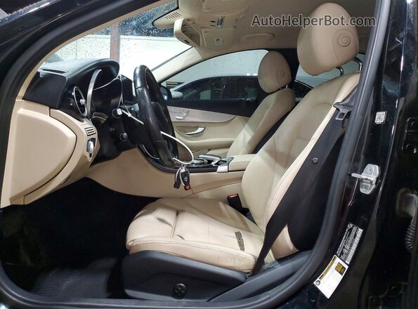 55SWF4KB9GU110540 2016 MERCEDES-BENZ C-CLASS Black წინა სალონის ხედი