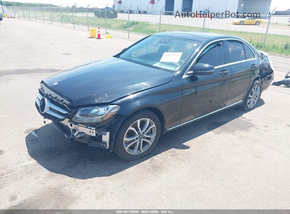 55SWF4KB9GU127693 2016 MERCEDES-BENZ C-CLASS Black Передня ліва чверть