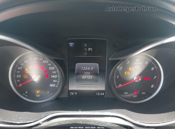 55SWF4KB9GU127693 2016 MERCEDES-BENZ C-CLASS Black Вид задніх сидінь