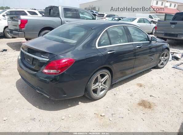 55SWF4KB9GU139407 2016 MERCEDES-BENZ C-CLASS Black Rear right