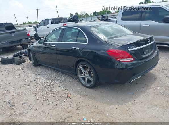 55SWF4KB9GU139407 2016 MERCEDES-BENZ C-CLASS Black Rear left
