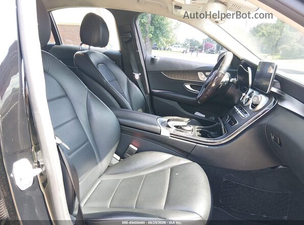 55SWF4KB9GU147359 2016 MERCEDES-BENZ C-CLASS Black Widok wnętrza z przodu