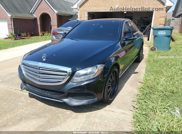 55SWF4KB9GU147359 2016 MERCEDES-BENZ C-CLASS Black Przód lewy