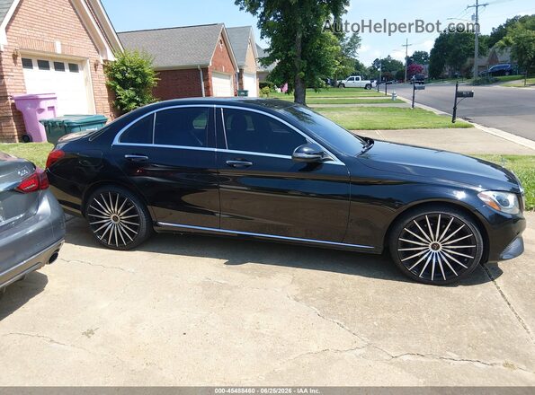 55SWF4KB9GU147359 2016 MERCEDES-BENZ C-CLASS Black Widok wnętrza z tyłu