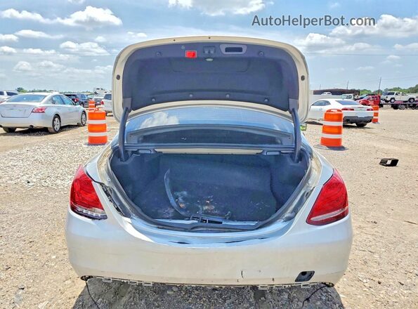 55SWF4KB9GU161178 2016 MERCEDES-BENZ C Silver Vista trasera
