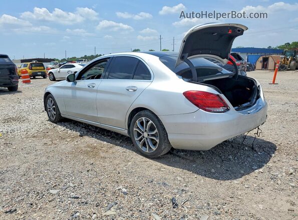 55SWF4KB9GU161178 2016 MERCEDES-BENZ C Silver Trasero izquierdo