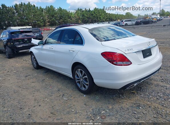 55SWF4KB9GU176022 2016 MERCEDES-BENZ C-CLASS White Rear left