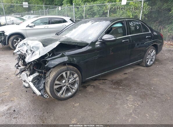 55SWF4KB9GU178966 2016 MERCEDES-BENZ C-CLASS Black Передня ліва чверть