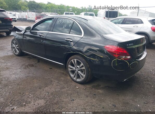 55SWF4KB9GU178966 2016 MERCEDES-BENZ C-CLASS Black Задня ліва чверть