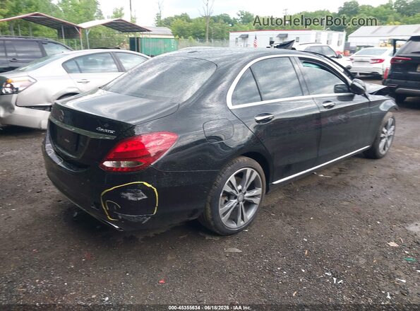 55SWF4KB9GU178966 2016 MERCEDES-BENZ C-CLASS Black Задня права чверть