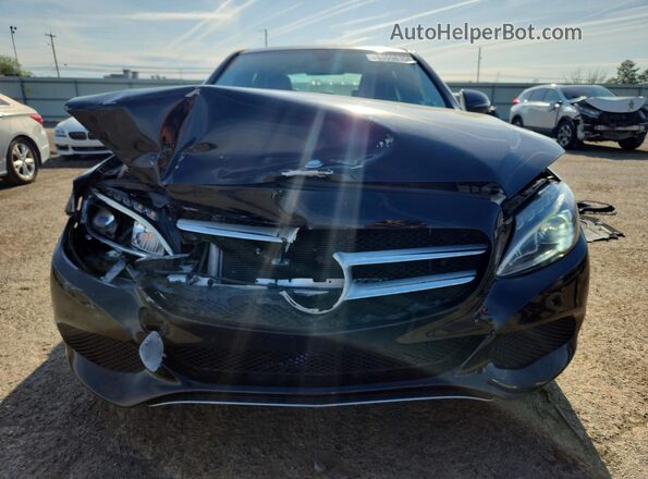 55SWF4KB9HU226063 2017 MERCEDES-BENZ C Black Front view