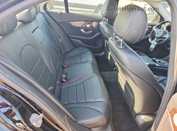 55SWF4KB9HU226063 2017 MERCEDES-BENZ C Black Rear seats view