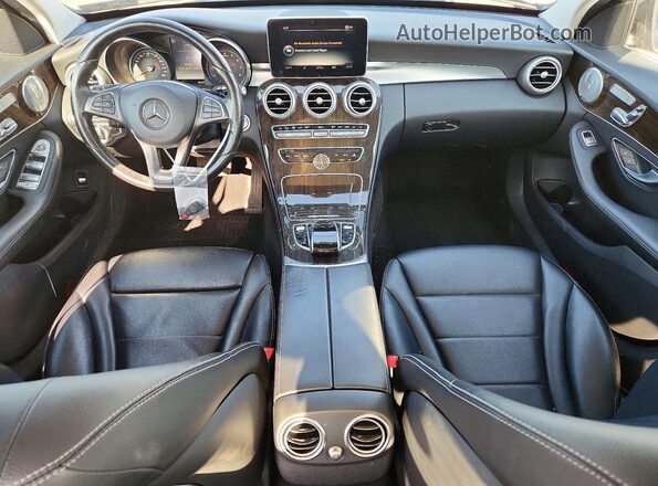 55SWF4KB9HU226063 2017 MERCEDES-BENZ C Black Dashboard view