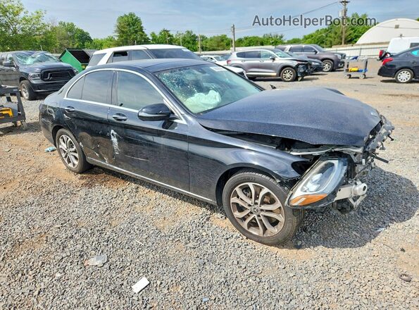 55SWF4KB9HU233000 2017 MERCEDES-BENZ C Black Передня права чверть