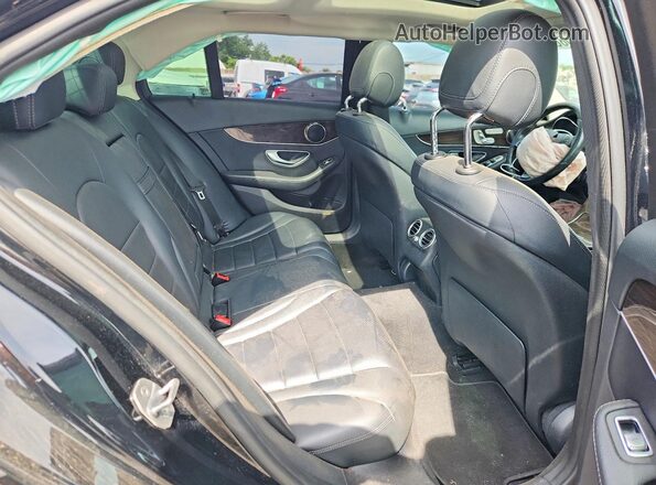 55SWF4KB9HU233000 2017 MERCEDES-BENZ C Black Вид задніх сидінь