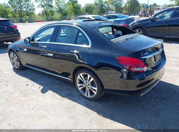 55SWF4KB9JU269372 2018 MERCEDES-BENZ C-CLASS Black Trasero izquierdo