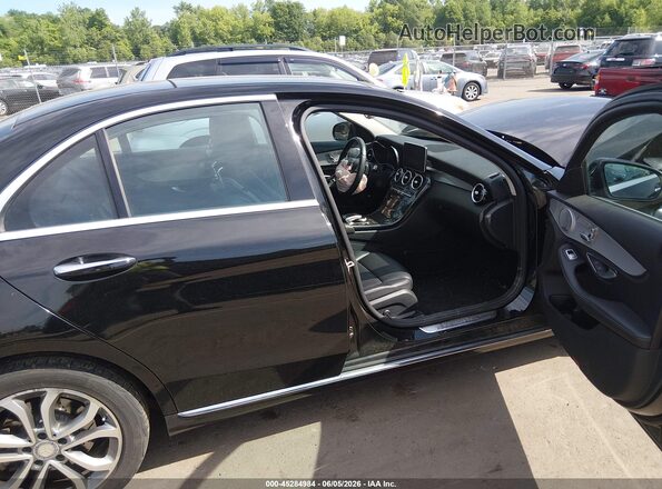 55SWF4KBXGU103676 2016 MERCEDES-BENZ C-CLASS Black Widok wnętrza z przodu