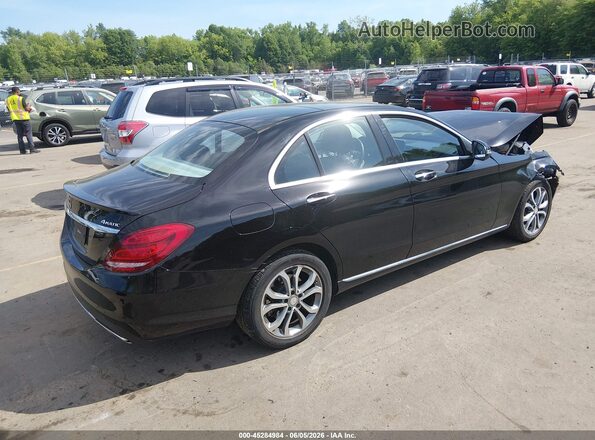 55SWF4KBXGU103676 2016 MERCEDES-BENZ C-CLASS Black Tył prawy