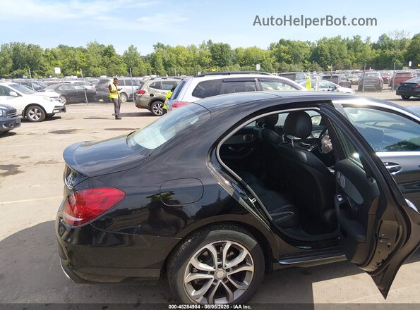 55SWF4KBXGU103676 2016 MERCEDES-BENZ C-CLASS Black Widok naklejki z numerem VIN