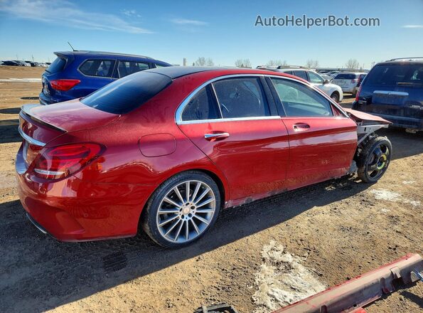 55SWF4KBXGU130036 2016 MERCEDES-BENZ C Red 