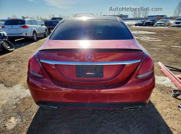 55SWF4KBXGU130036 2016 MERCEDES-BENZ C Red 