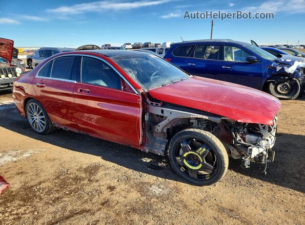 55SWF4KBXGU130036 2016 MERCEDES-BENZ C Red 